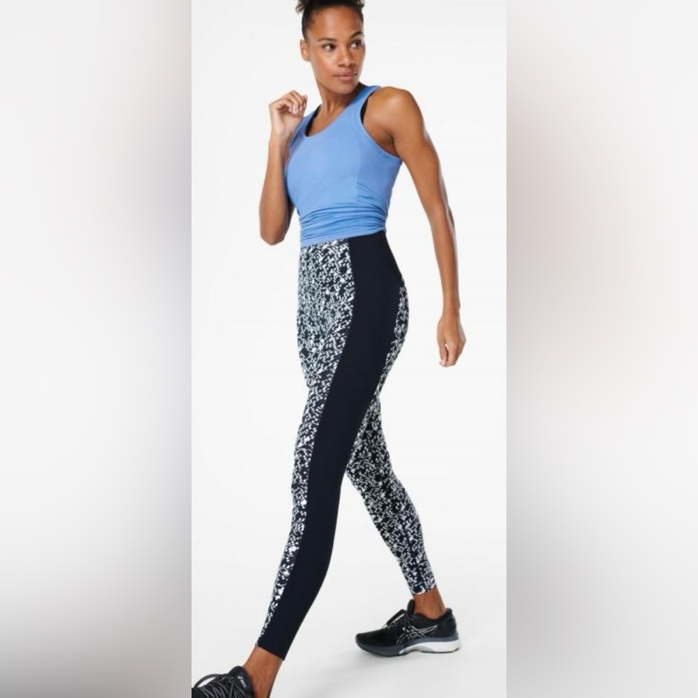Sweaty Betty power leggings full length size 0 geo print